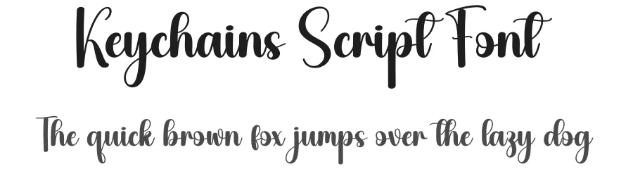 Keychains Script Font by creativeletter — Script Handwritten Font