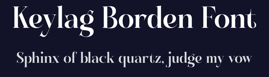 Keylag Borden Font by timelesstype.co — Display Font — thumbnail 2