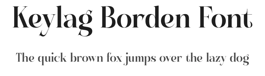 Keylag Borden Font by timelesstype.co — Display Font