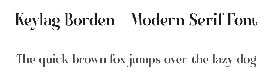 Keylag Borden – Modern Serif Font by timelesstype.co — Display Font