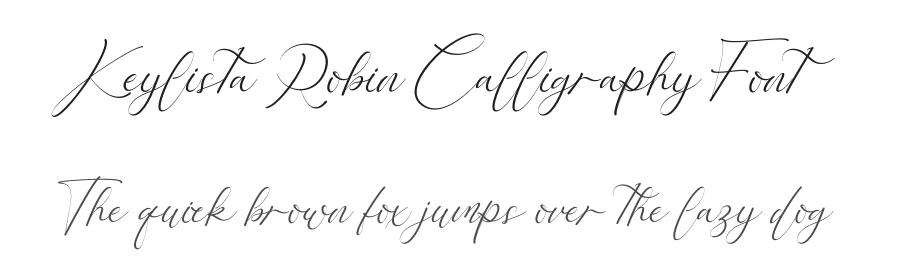 Keylista Robin Calligraphy Font by letterenastudios — Script Handwritten Font