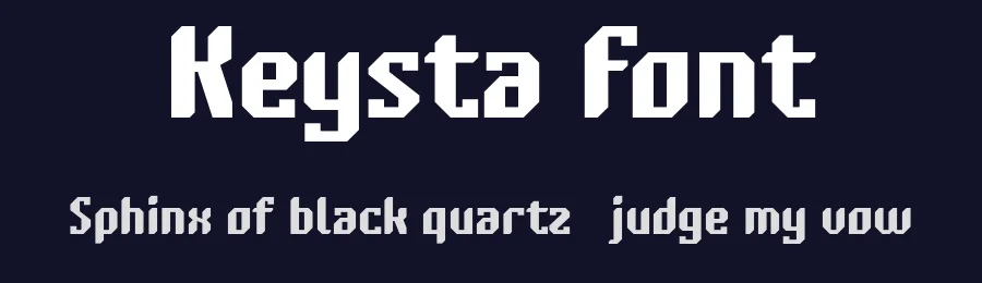 Keysta Font by Drizy — Display Font — thumbnail 2