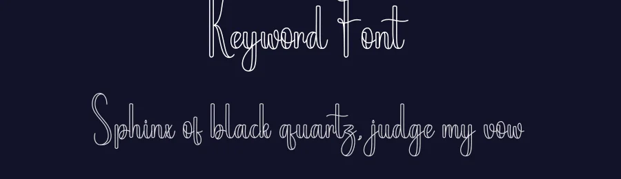 Keyword Font by creativeletter — Script Handwritten Font — thumbnail 2