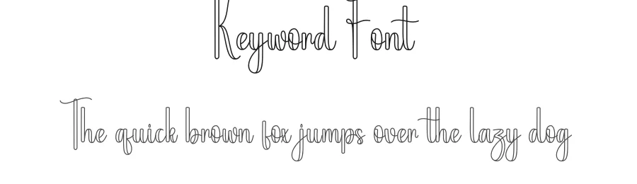 Keyword Font by creativeletter — Script Handwritten Font