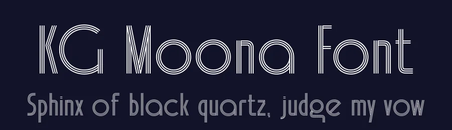 KG Moona Font by Krismagraph — Display Font — thumbnail 2