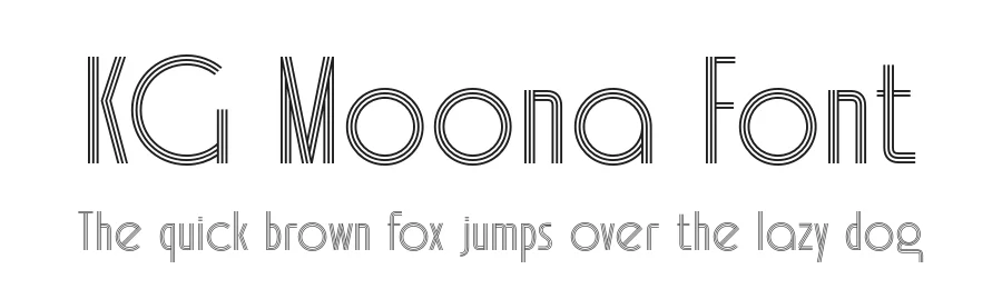 KG Moona Font by Krismagraph — Display Font