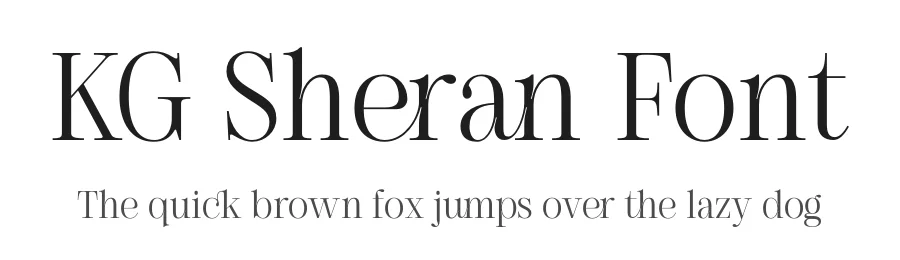 KG Sheran Font by Krismagraph — Serif Font