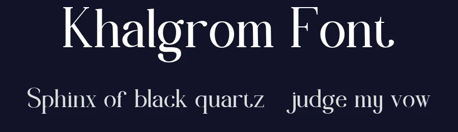 Khalgrom Font by Typewriter tok — Serif Font — thumbnail 2