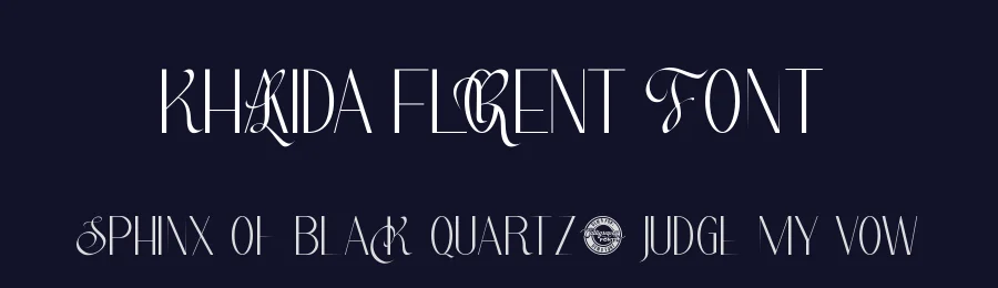 Khalida Florent Font by CalligraphyFonts.net — Display Font — thumbnail 2