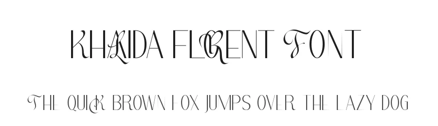 Khalida Florent Font by CalligraphyFonts.net — Display Font