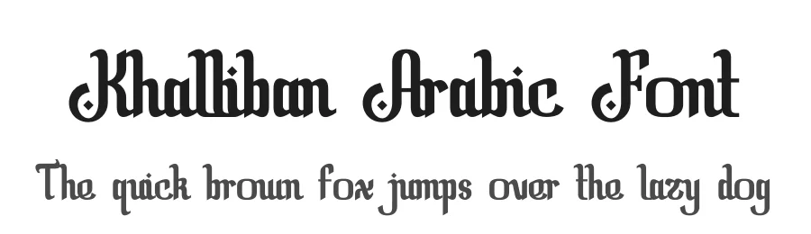 Khalliban Arabic Font by MaikoHatta โ Script Handwritten Font