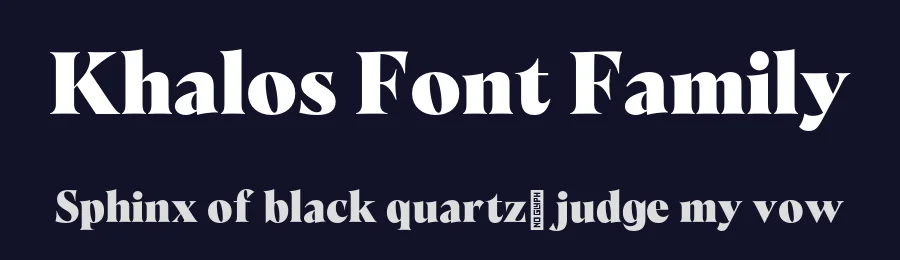 Khalos Font Family by Matthieu Salvaggio — Serif Font — thumbnail 2