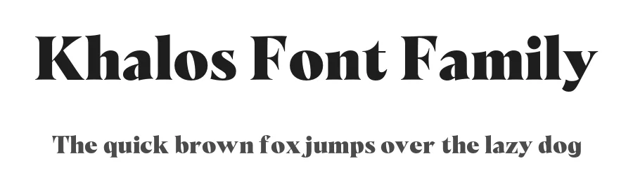 Khalos Font Family by Matthieu Salvaggio β Serif Font