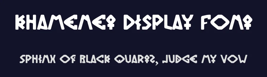 Khamenet Display Font by Dhabee — Decorative Font — thumbnail 2