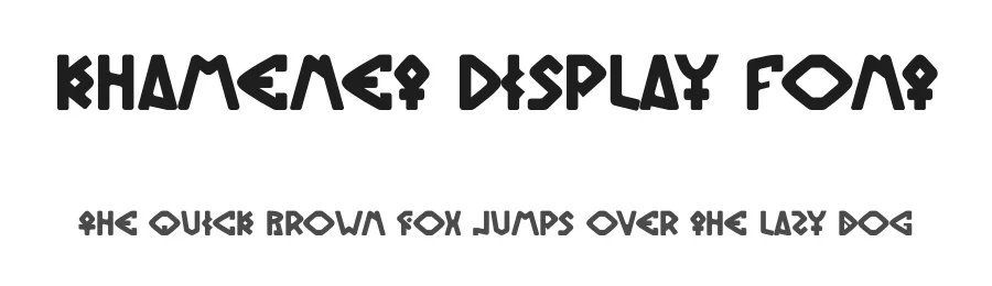Khamenet Display Font by Dhabee — Decorative Font