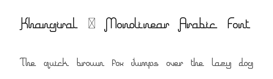Khangiral – Monolinear Arabic Font by Indotype Foundry — Serif Font