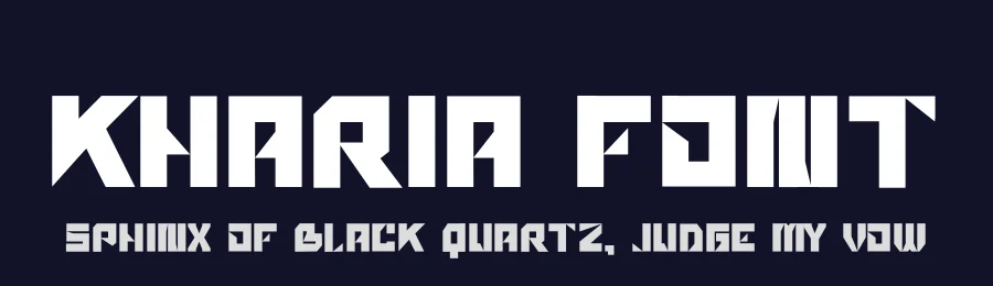 kharia Font by hayoyuka8 — Display Font — thumbnail 2