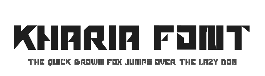 kharia Font by hayoyuka8 — Display Font