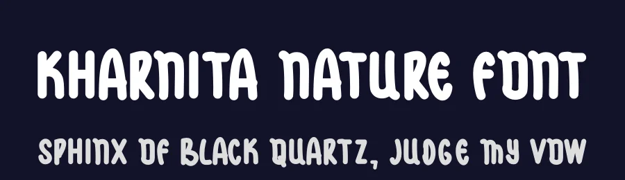 Kharnita Nature Font by futuristypestudio — Display Font — thumbnail 2