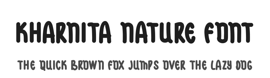 Kharnita Nature Font by futuristypestudio — Display Font