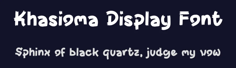 Khasioma Display Font by Dhabee — Script Handwritten Font — thumbnail 2