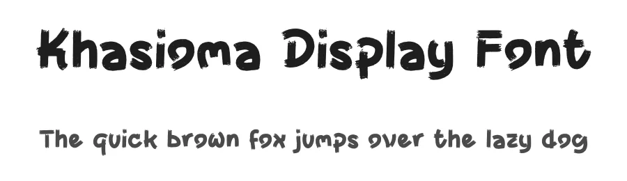 Khasioma Display Font by Dhabee — Script Handwritten Font