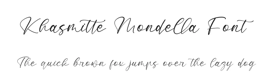 Khasmitte Mondella Font by letterfabric — Script Handwritten Font
