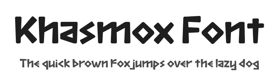 Khasmox Font by twinletter — Display Font