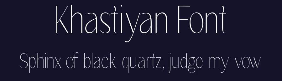 Khastiyan Font by Nia Typework — Display Font — thumbnail 2
