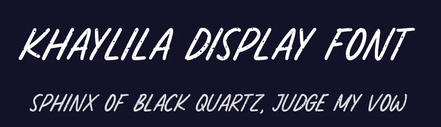 Khaylila Display Font by Allouse.Studio — Display Font — thumbnail 2