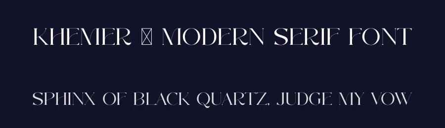 Khemer – Modern Serif Font by SURATMI — Decorative Font — thumbnail 2