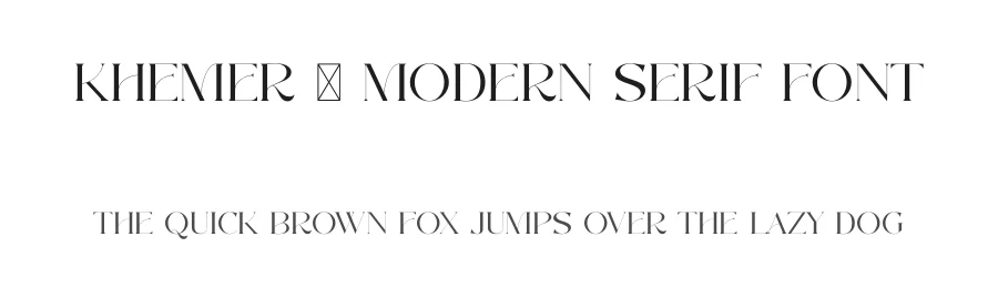 Khemer – Modern Serif Font by SURATMI — Decorative Font