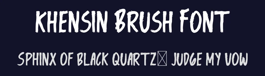 Khensin Brush Font by edricstudio — Script Handwritten Font — thumbnail 2