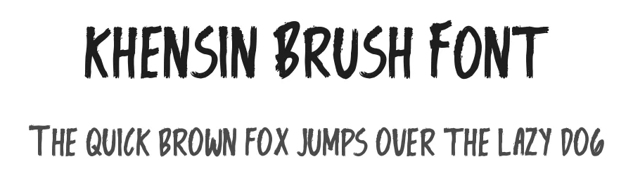 Khensin Brush Font by edricstudio — Script Handwritten Font