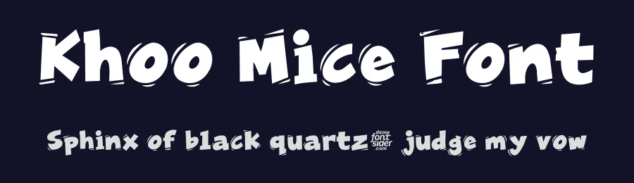 Khoo Mice Font by fontsider — Decorative Font — thumbnail 2