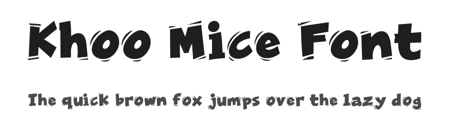 Khoo Mice Font by fontsider — Decorative Font