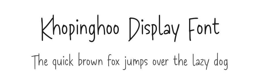 Khopinghoo Display Font by Allouse.Studio — Script Handwritten Font