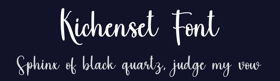 Kichenset Font by creativeletter — Script Handwritten Font — thumbnail 2