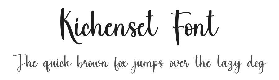 Kichenset Font by creativeletter — Script Handwritten Font