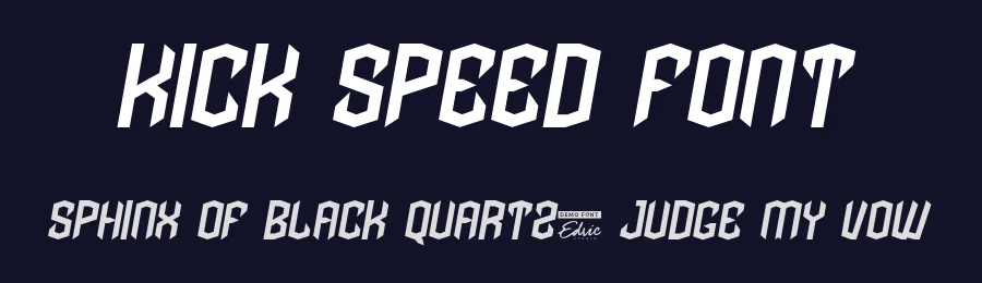 Kick Speed Font by edricstudio — Display Font — thumbnail 2
