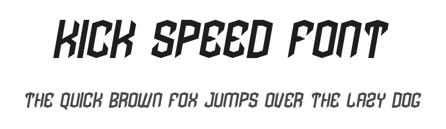 Kick Speed Font by edricstudio — Display Font