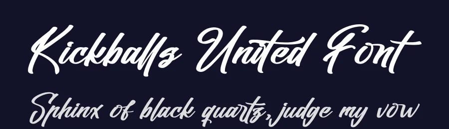 Kickballs United Font by stylishtype.co — Script Handwritten Font — thumbnail 2
