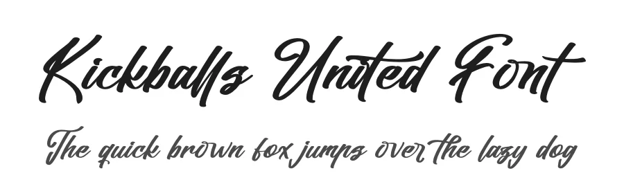 Kickballs United Font by stylishtype.co — Script Handwritten Font
