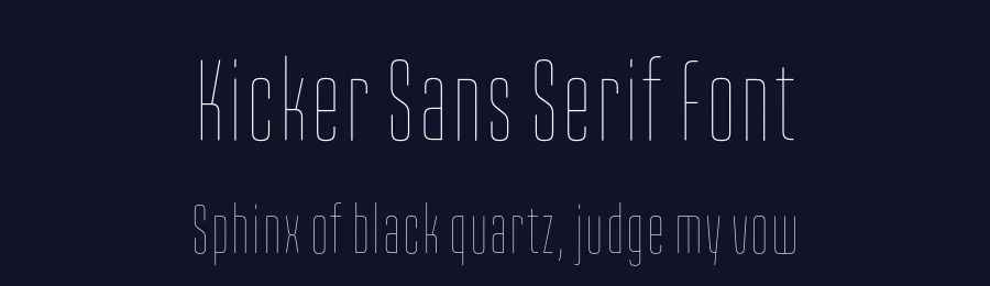 Kicker Sans Serif Font by vectro — Sans Serif Font — thumbnail 2