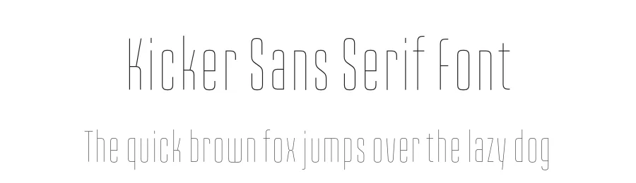 Kicker Sans Serif Font by vectro — Sans Serif Font