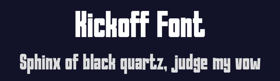 Kickoff Font by Pinisiart — Sans Serif Font — thumbnail 2