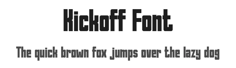Kickoff Font by Pinisiart — Sans Serif Font