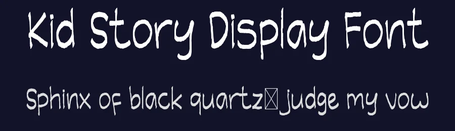 Kid Story Display Font by edricstudio — Display Font — thumbnail 2