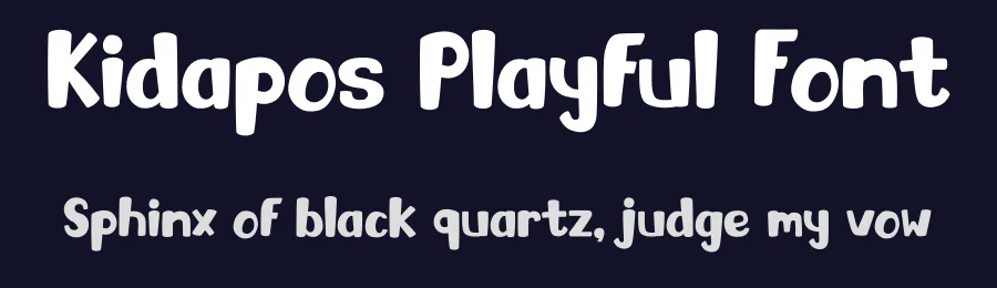 Kidapos Playful Font by Tokokoo — Display Font — thumbnail 2