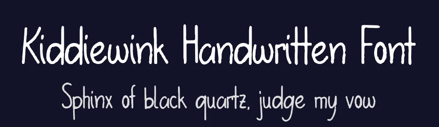 Kiddiewink Handwritten Font by Heloyud — Script Handwritten Font — thumbnail 2